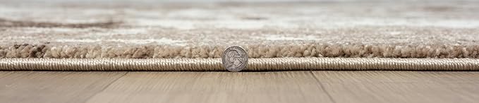Keen Home Design Area Rugs - 10x14 Non-Shedding, Abstract Rugs for Kitchen, Living Room, Bedroom, Dining Room, Entryway - Size: 9'10" x 14', Multi