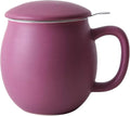 Yundu 12 OZ Matte Purple Ceramics Teacup by YunduHome