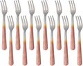 Oyster Fork Set of 12, 5.4 Inch Stainless Steel Cocktail Forks, 3 Tines Mini by KitchenDining