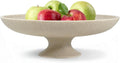 Large Decorative Bowl, Modern Pedestal Bowl for Home Decor, Decorative Fruit Bowl for Kitchen Counter, Stylish Key Bowls for Entry Table, 11.45” Diameter & 3.8” Height