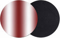 Ombre Red Coasters Set of 2, Modern Minimalist Geometric Gradient Color Soft by PIEPLE