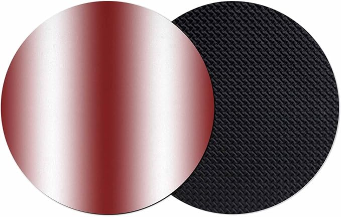 Ombre Red Coasters Set of 2, Modern Minimalist Geometric Gradient Color Soft by PIEPLE
