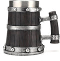 Nordic Viking Mug, pirate Beer Cup, Wooden Barrel Beer Mug Stainless Steel Liner by KUUBEELAA