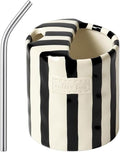 Ceramic Coffee Mugs 10 oz Retro Striped Coffee Mug No Handle by Meyerascal