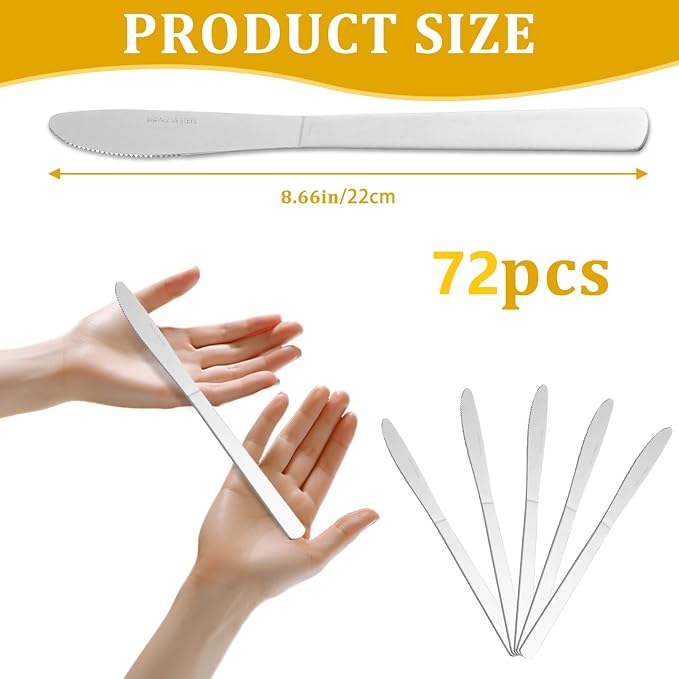 72 PCS Dinner Knifes Set - Image 6