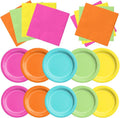 CMUSKO 150pcs Tropical Plates and Napkins by CMUSKO
