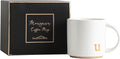 COLLECTIVE HOME Ceramic Coffee Mug, 15 oz Monogram Cup by COLLECTIVEHOME