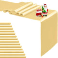 15-Pack Light Gold Satin Table Runner 12 x 108 Inch Long Fuchsia Bright and by Pufogu