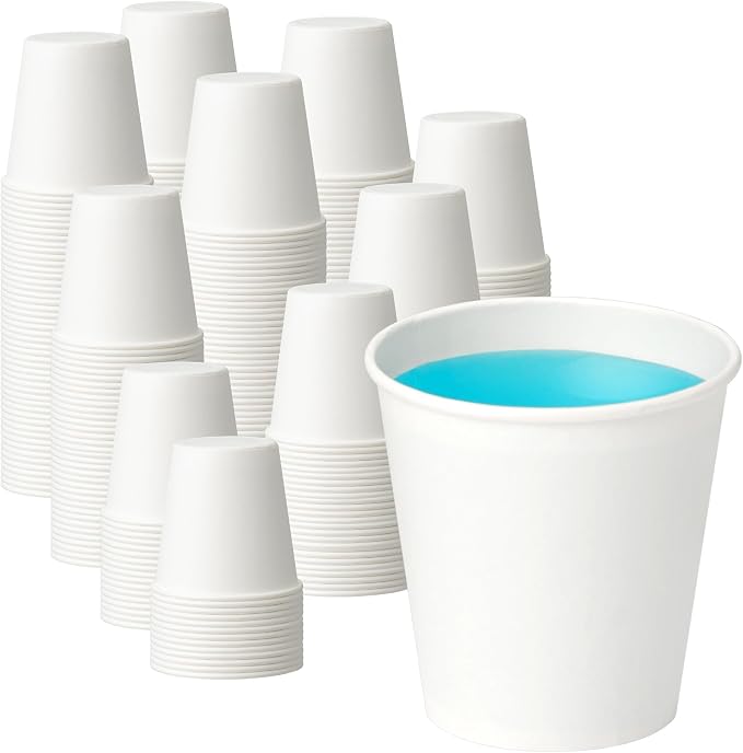 500 Pack 3 oz Disposable Paper Cups by VPACKDUO