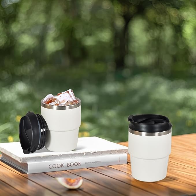 CHLJAR Espresso Cups, 6oz Insulated Espresso Cup Set of 2, Espresso Shot Cups - Image 6