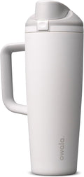 Owala FreeSip Tumbler Stainless Steel Water Bottle 30 oz Shy Marshmallow | by Unknown