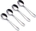 VANRA 4-Piece Children Spoons Round Stainless Steel Kids Dinner Spoons Child by VANRA