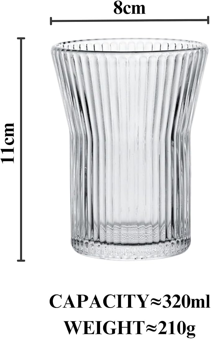 Stripes Glass Coffee Mug | 2-Pack - Image 6