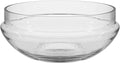 Glass Serving Bowl, 10 Inch Round Clear Crystal Display Bowl for Fruit, Salad, Decorative Centerpiece (9.8"x4.8")