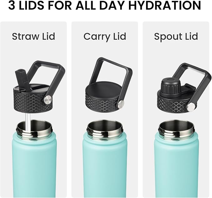 Konokyo 18 oz Insulated Stainless Steel Water Bottle - Image 4