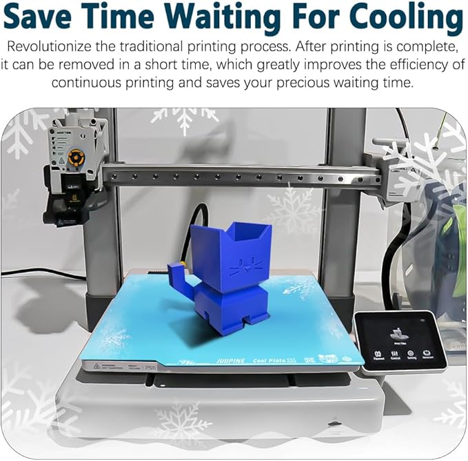 2.0 Upgraded OMG Cool Plate for Bambu Lab P2S/P1S/P1P/A1/X1/X1C, 257x257mm Thicker Magnetic Bamboo Build Plate with Supertack Smooth Surface, Low-temperature 3D Printer Bed Plate for PLA PETG Printing