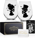 Perfectinsoy Skull Wine Glass 2 Piece by Perfectinsoy