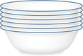 Corelle 6-Piece 18oz Round Bowls Vitrelle Triple Layer Glass, Cereal and Snacks by Corelle
