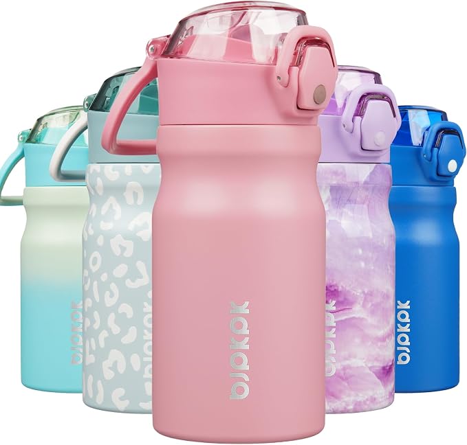 BJPKPK 14 oz Insulated Water Bottle, Stainless Steel Flask | Leak Proof Locking by BJPKPK