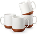 MALACASA 16oz Ceramic Coffee Mugs Set of 4, Stackable Coffee Cups by MALACASA