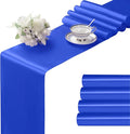Manyshofu Royal Blue Satin Table Runner 12x108 by Manyshofu