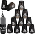 yeesport 12 Sport Stacking Cups Black Training Game by yeesport