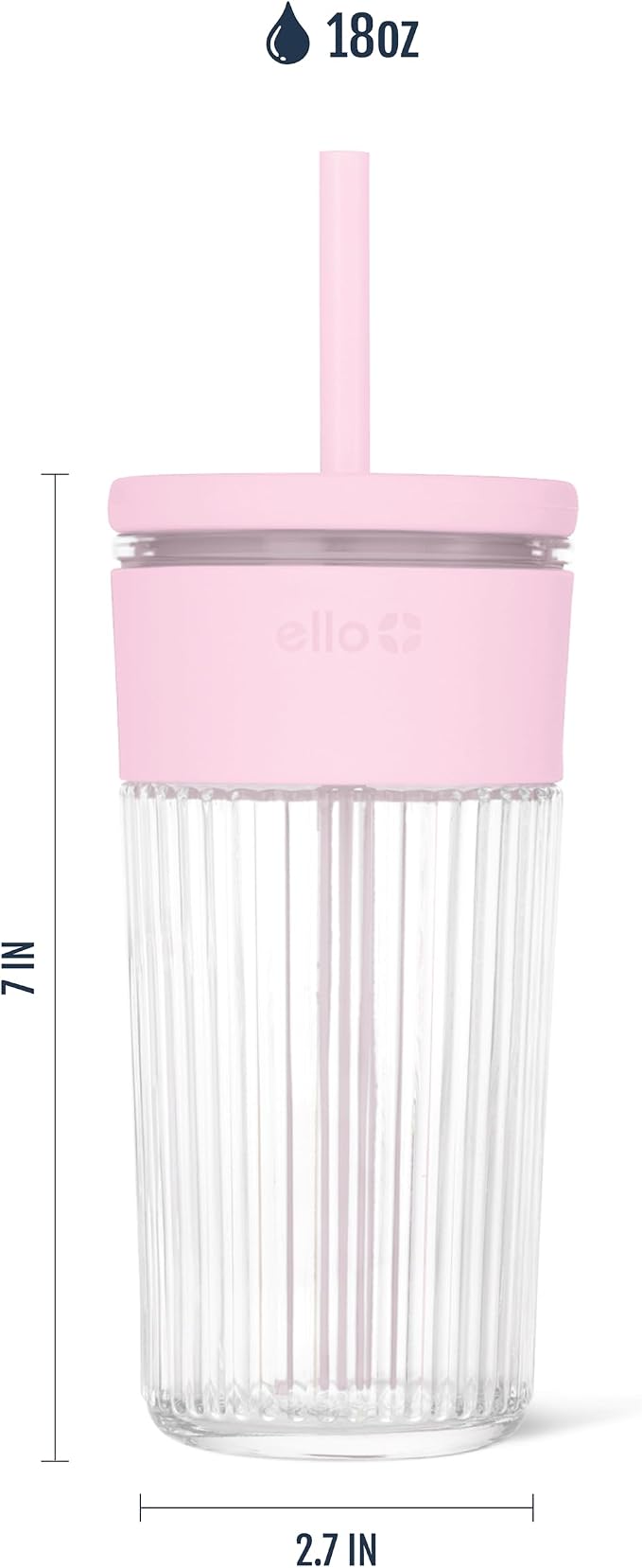 Ello Ava 18oz Glass Tumbler - Image 4