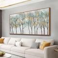 Framed Wall Art Decor Canvas Print Green Embellishments Plant Forest Abstract Tree Painting Picture Artwork Framed Wall Decor For Living Room Bedroom Living Room And Apartment 20x40 Inch