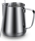 Milk Frothing Pitcher, 20oz Steaming Pitcher Stainless Steel Espresso Machine by Adorever