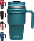 20 oz Insulated Travel Coffee Mug Tumbler by ALOUFEA