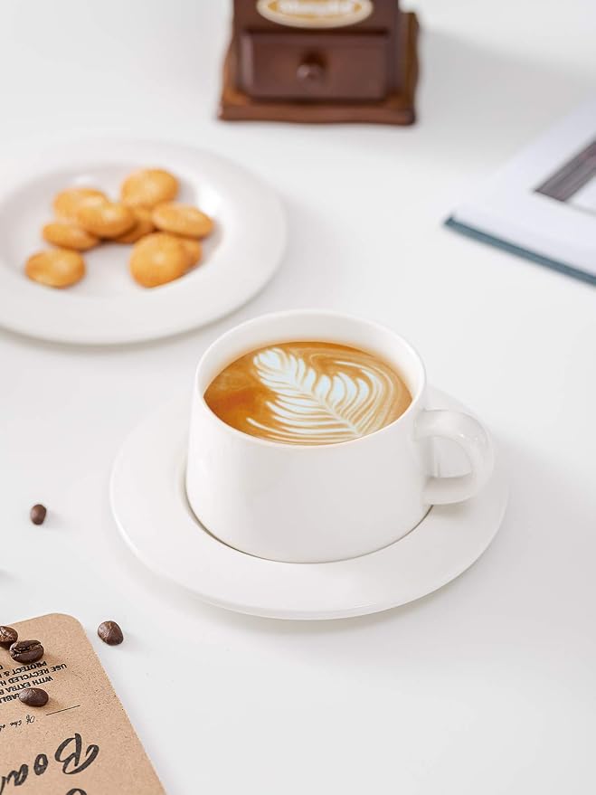 Kanwone Porcelain Stackable Cappuccino Cups - Image 4