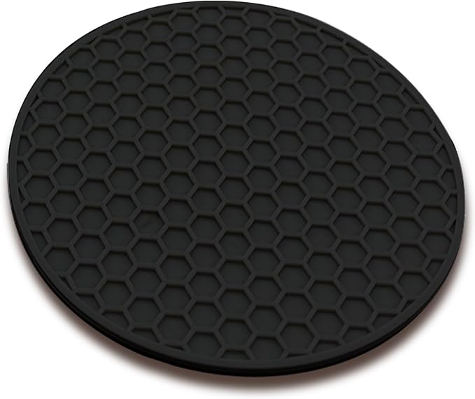 Silicone Non-Slip, Heat Resistant & Water-Trapping Trivet Mats by TENOC