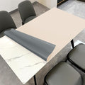 Dining Table Protector Pad for Dining Room Table - Can Be Used On Both Sides Waterproof and Easy to Clean Good Flatness Used for Dining Table(Off White+Light Gray 54x98)