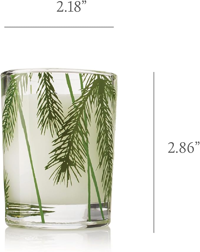 Thymes Frasier Fir Pine Needle Candle – Holiday Candles for Home Scented with Notes of Crisp Siberian Fir, Cedarwood & Sandalwood – Christmas Decor – Christmas Gifts for Women & Men (2 oz)