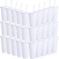 Honeydak 30 Pack Tumbler with Straw and Lid Bulk Cups by Honeydak
