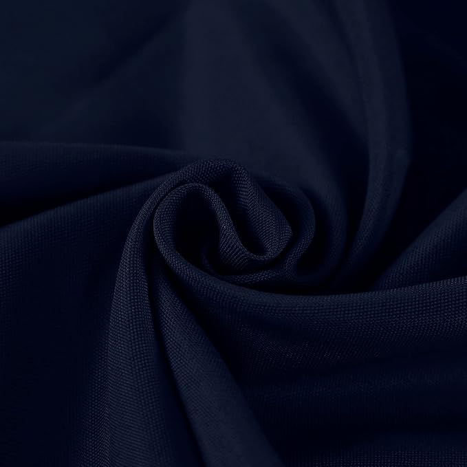 Fokitut 2 Pack Waterproof Square Tablecloth, 52x52 Inch, Stain Resistant and Wrinkle Polyester Table Cloth, Fabric Table Cover for Kitchen Dining, Wedding, Party, Holiday Dinner-Navy