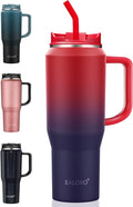 EALGRO 40 oz Tumbler with Handle, Insulated Tumblers with Lid and Straw | by EALGRO