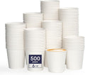 LITOPAK 500 Count 6 oz Paper Cups, Small Disposable Coffee Cups | Bulk by LITOPAK