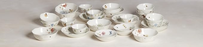 Lenox Butterfly Meadow Porcelain Pasta Bowl Set - Image 9