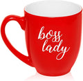 16 oz Large Bistro Mug Ceramic Coffee Tea Glass Cup Boss Lady by MIP