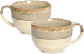 Ceramic Jumbo Coffee Mug Set of 2, 23 Oz, Large Mug Soup Bowls by Bosmarlin