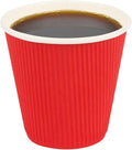 Restaurantware Ripple Wall Coffee Cups 500 Count 8 Ounce Insulated Red Paper by Restaurantware