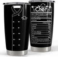 Gifts for Women Men Chef Tumbler 20oz Chef Stainless Steel Insulated Tumblers by SANDJEST