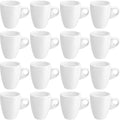 Reallnaive 16 Pcs 1.7 oz Porcelain Espresso Cup Set White Tiny Ceramic Coffee & by Unknown