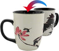 Lotus Magic Color Changing Coffee Mug, 16 oz | Ceramic Tea Mug by Asmwo