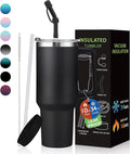 BENZZO Tumbler with Lid and Straw 40oz Stainless Steel Tumblers with Protective by BENZZO