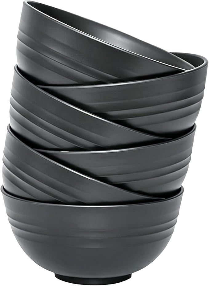 Unbreakable Wheat Straw Cereal Bowls Set of 6, 24 oz Microwave and Dishwasher by Unknown