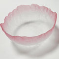 Glass Bowl for Salad Candy Fruit Serving, Decorative Bowl, Dish-Pink 7.6" | by SYXLTSH