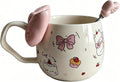 DTIUYIOP-Cute WhiteCat Ceramic Coffee Mug by Unknown