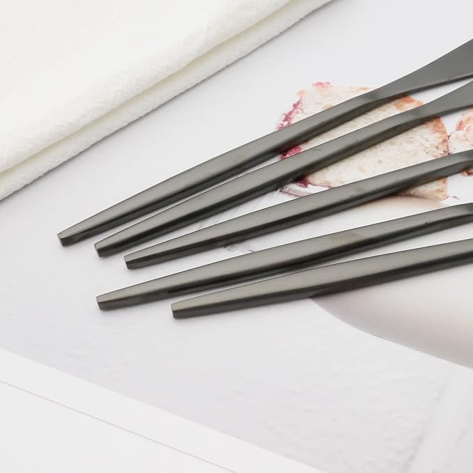 10 Pack Black Cheese Spreader Knife, Uniturcky Stainless Steel Butter Spreader - Image 4